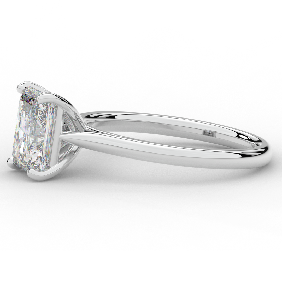 2.00CT RADIANT LAB DIAMOND SOLITAIRE ENGAGEMENT RING - Nazarelle