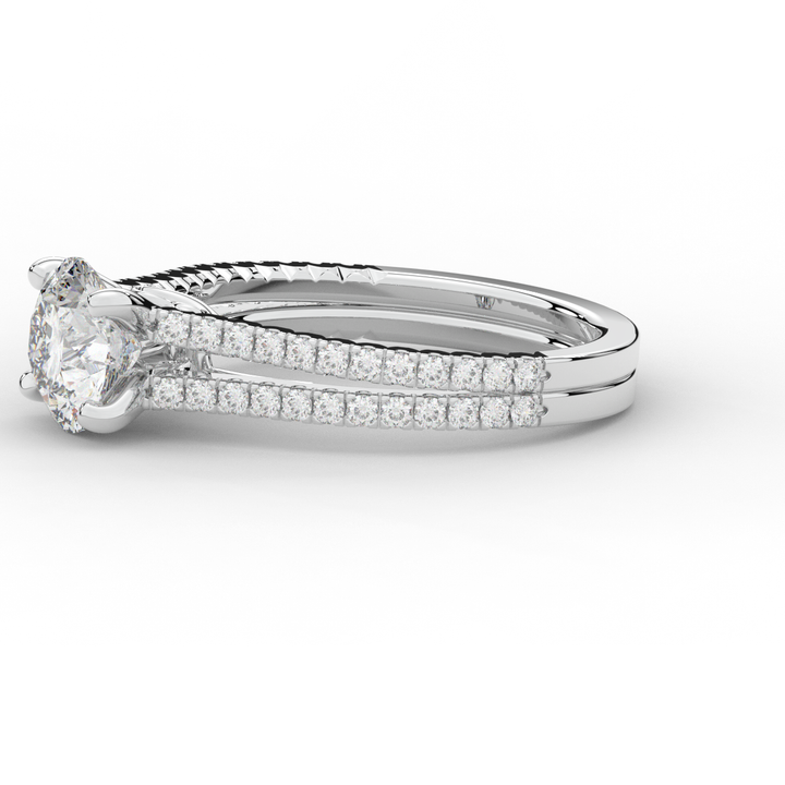 1.90CT.TW ROUND LAB DIAMOND SOLITAIRE ENGAGEMENT RING - Nazarelle