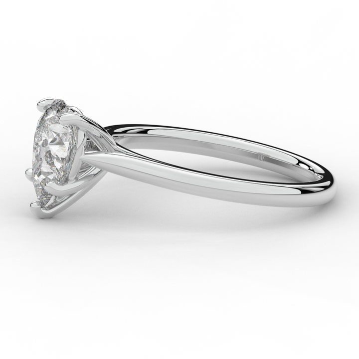 1.00CT PEAR LAB DIAMOND SOLITAIRE ENGAGEMENT RING - Nazarelle