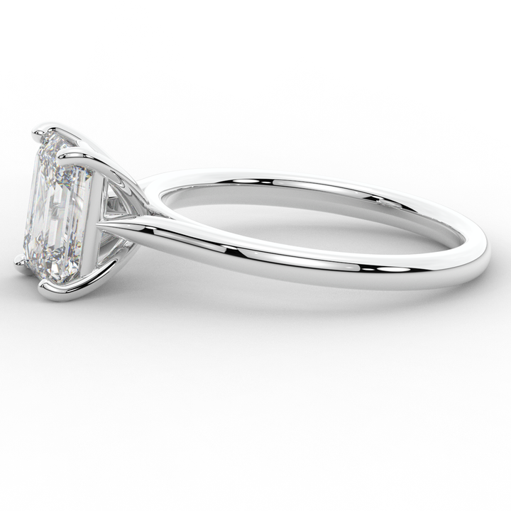 2.00CT EMERALD CUT LAB DIAMOND SOLITAIRE ENGAGEMENT RING - Nazarelle