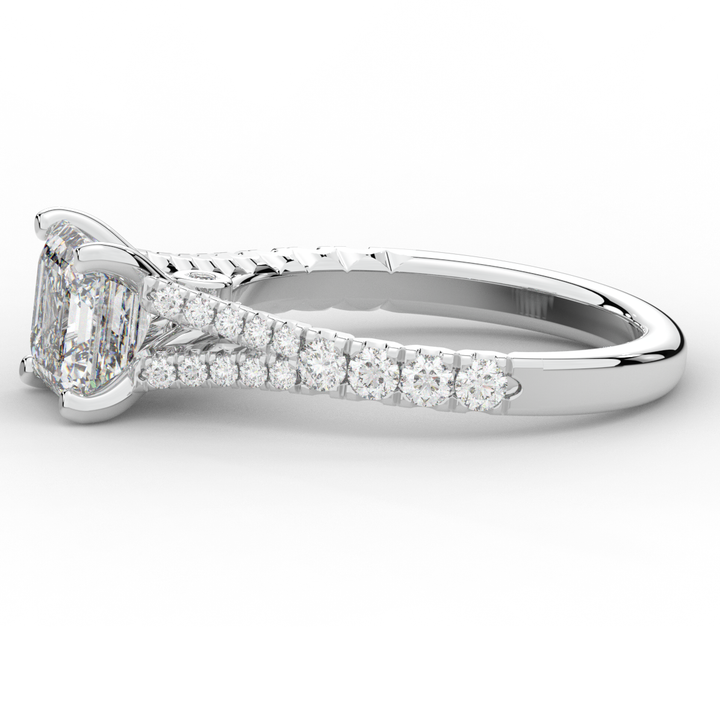 2.45CT.TW ASSCHER LAB DIAMOND ENGAGEMENT RING - Nazarelle