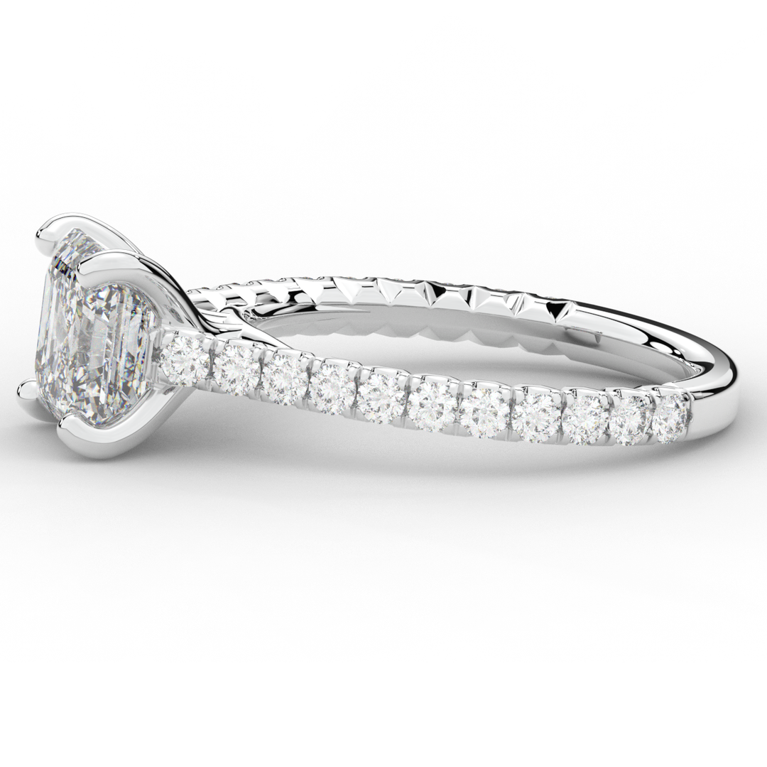 2.40CT.TW ASSCHER LAB DIAMOND ENGAGEMENT RING - Nazarelle
