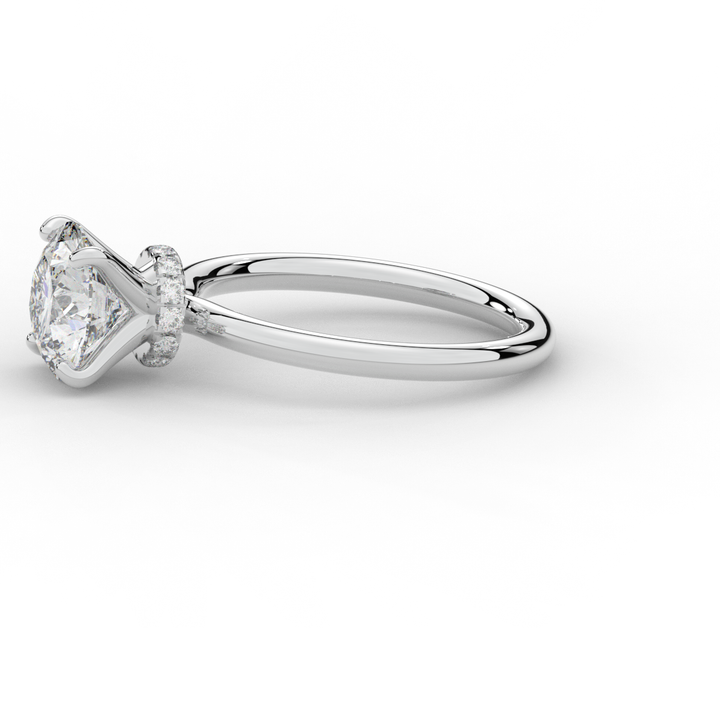 2.05CT.TW ROUND LAB DIAMOND SOLITAIRE ENGAGEMENT RING - Nazarelle