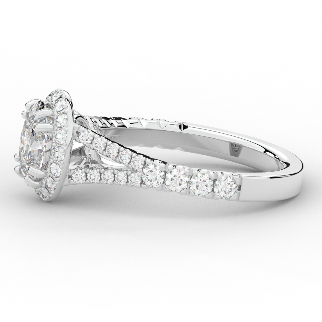 1.60CT.TW OVAL LAB DIAMOND ENGAGEMENT RING - Nazarelle