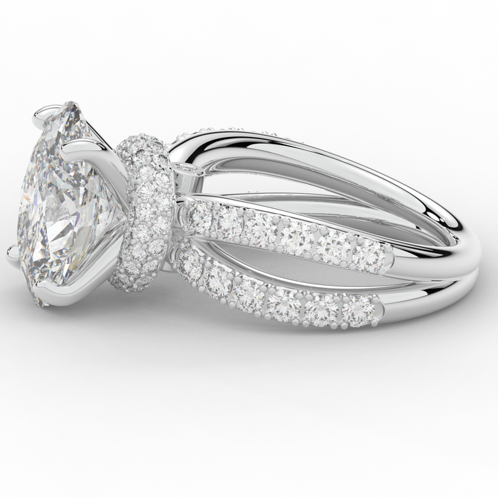 6.25CT.TW OVAL LAB DIAMOND ENGAGEMENT RING