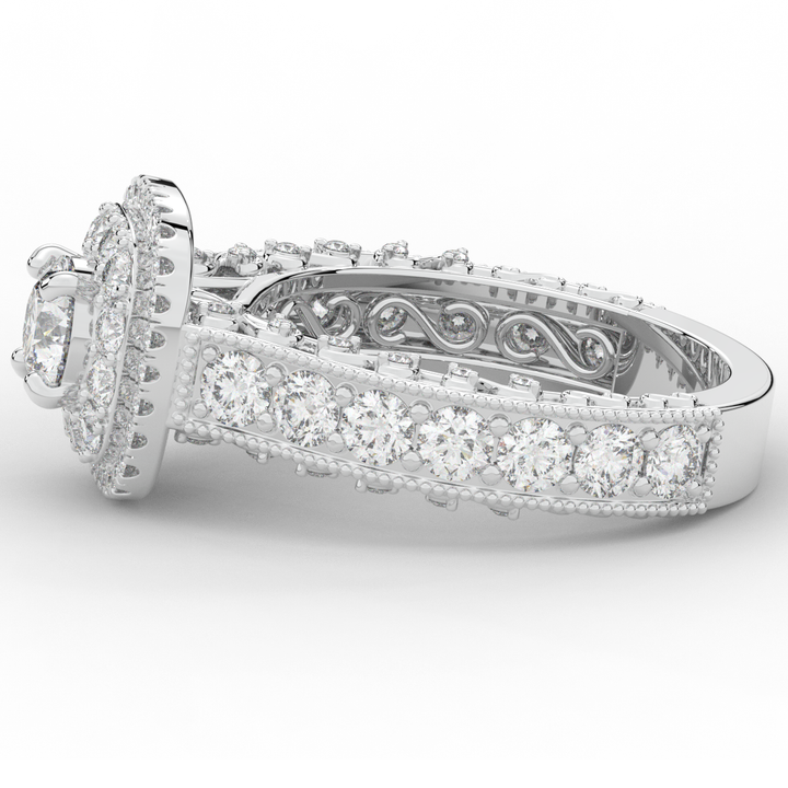 2.30CT.TW ROUND LAB DIAMOND ENGAGEMENT RING - Nazarelle