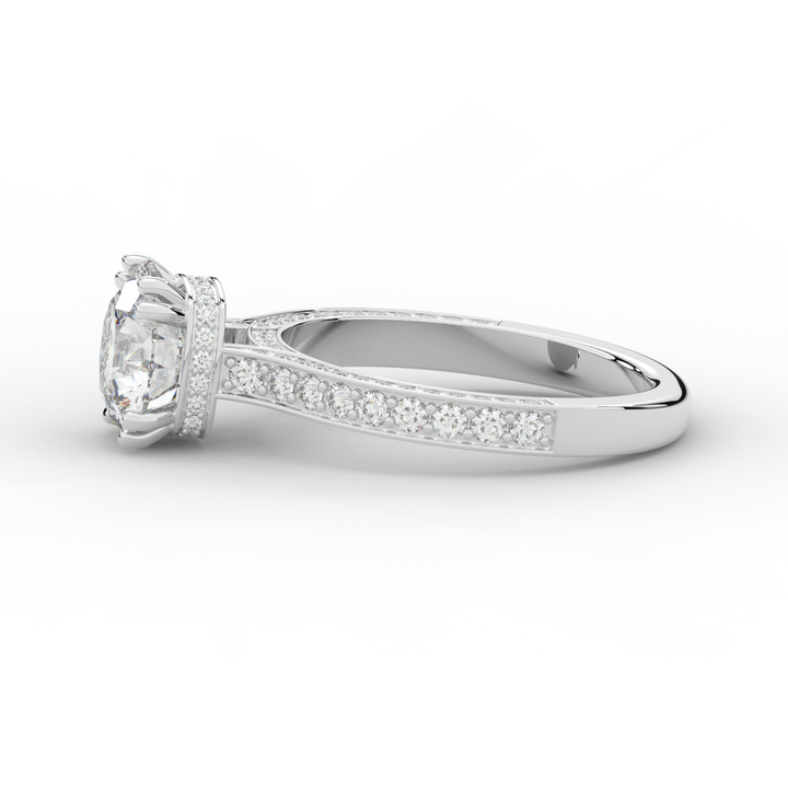 2.60CT.TW ROUND LAB DIAMOND SOLITAIRE ENGAGEMENT RING - Nazarelle