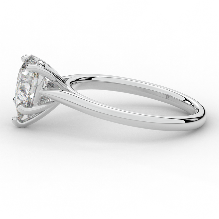 1.00CT PEAR LAB DIAMOND SOLITAIRE ENGAGEMENT RING - Nazarelle