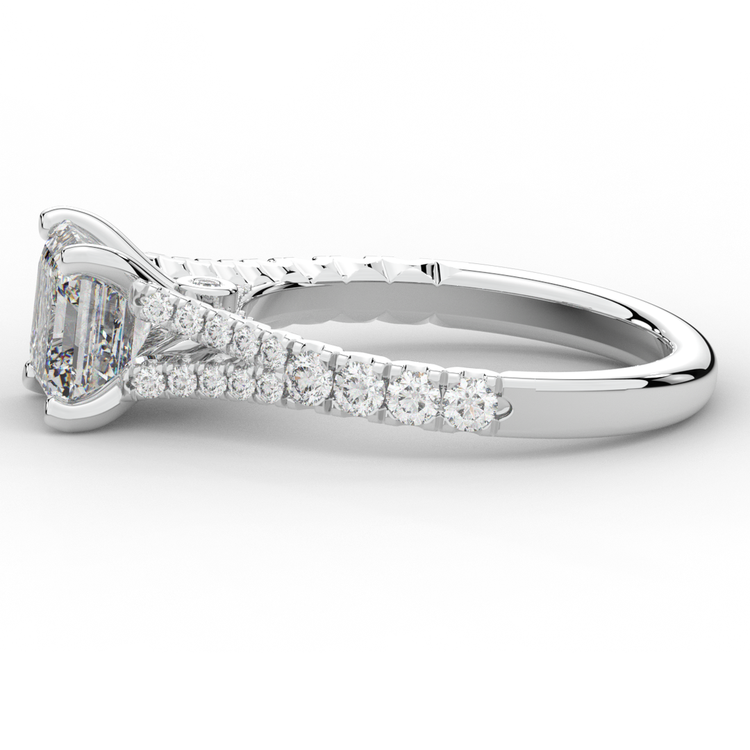 2.45CT.TW ASSCHER LAB DIAMOND ENGAGEMENT RING - Nazarelle