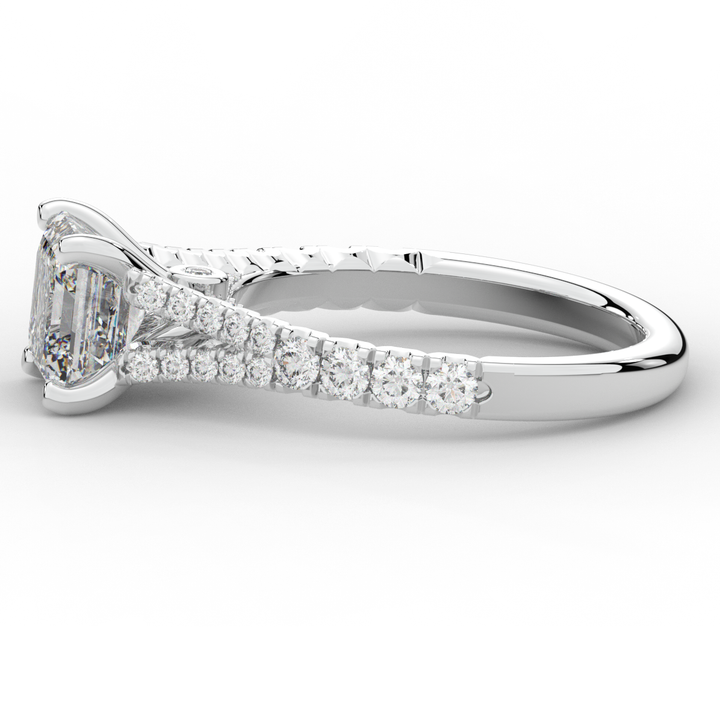 2.45CT.TW ASSCHER LAB DIAMOND ENGAGEMENT RING - Nazarelle