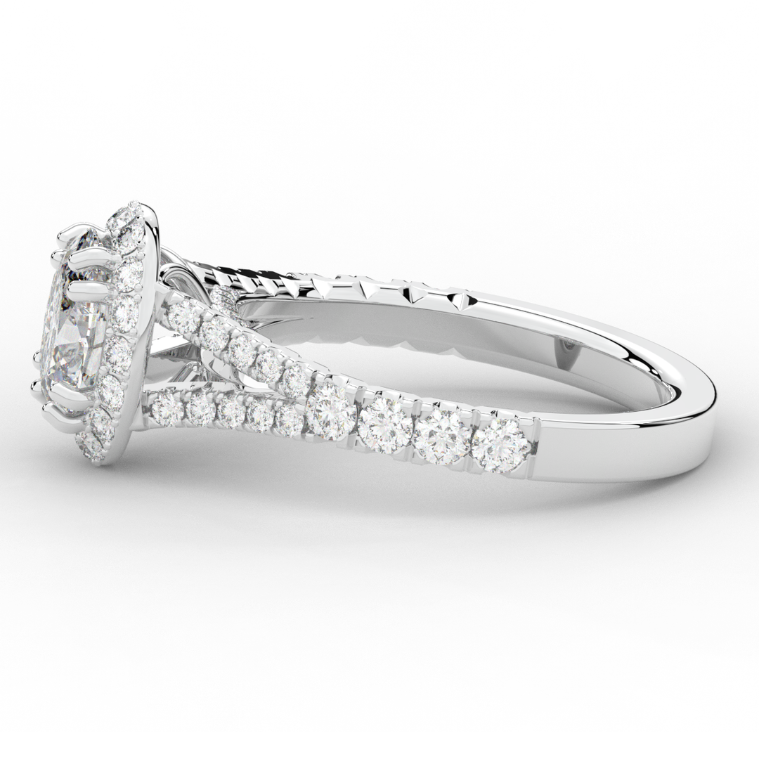 1.60CT.TW OVAL LAB DIAMOND ENGAGEMENT RING - Nazarelle