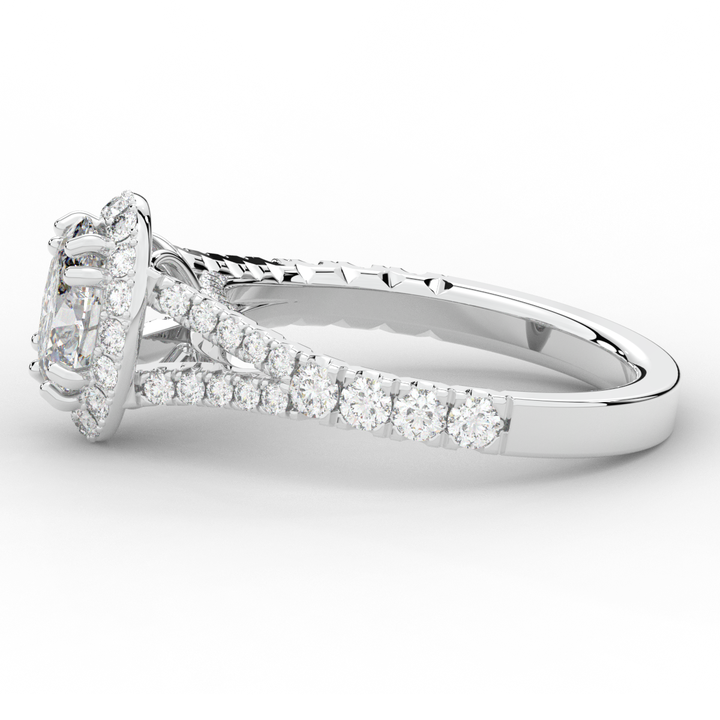1.60CT.TW OVAL LAB DIAMOND ENGAGEMENT RING - Nazarelle