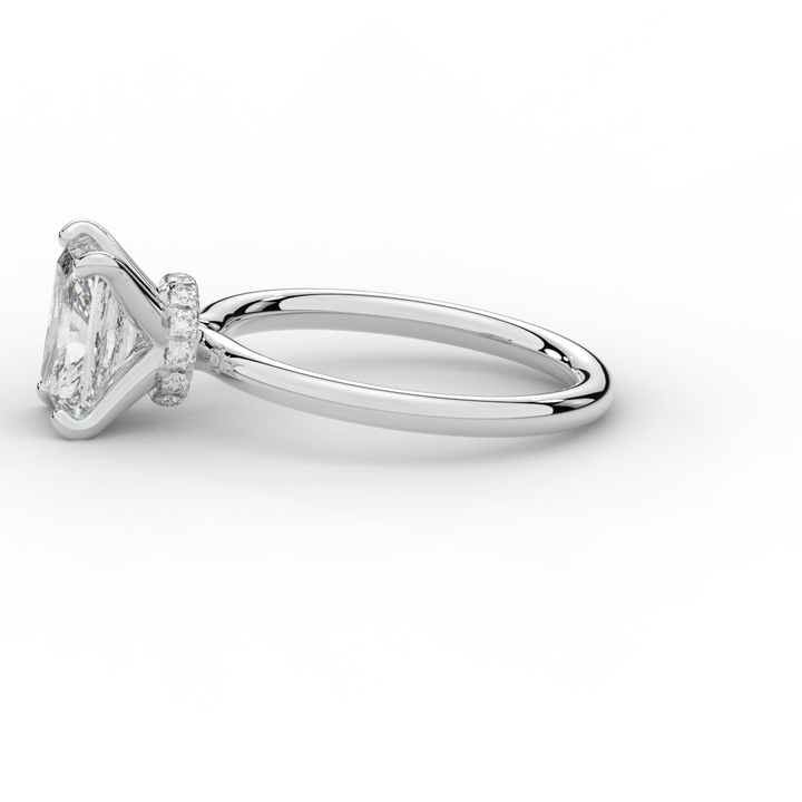 2.05CT.TW RADIANT LAB DIAMOND SOLITAIRE ENGAGEMENT RING - Nazarelle