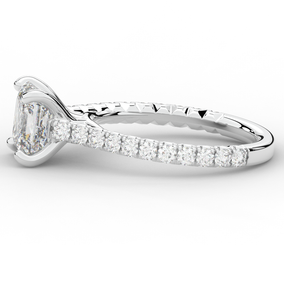 2.40CT.TW ASSCHER LAB DIAMOND ENGAGEMENT RING - Nazarelle