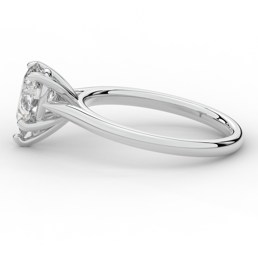 1.00CT PEAR LAB DIAMOND SOLITAIRE ENGAGEMENT RING - Nazarelle