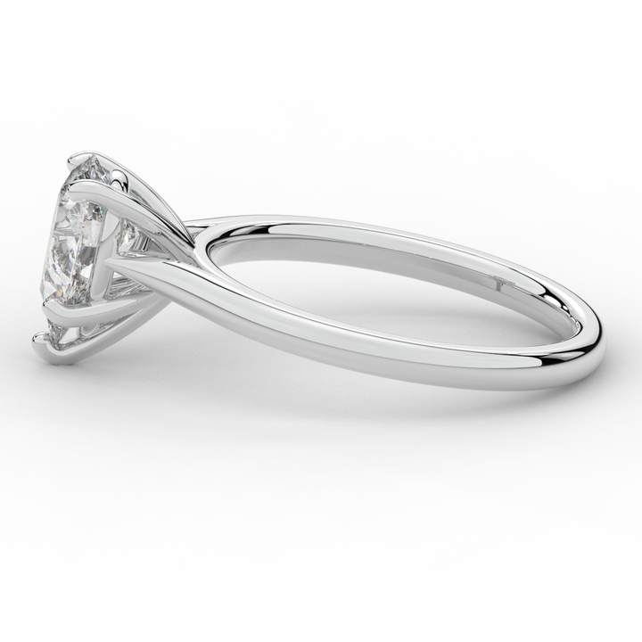 1.00CT PEAR LAB DIAMOND SOLITAIRE ENGAGEMENT RING - Nazarelle