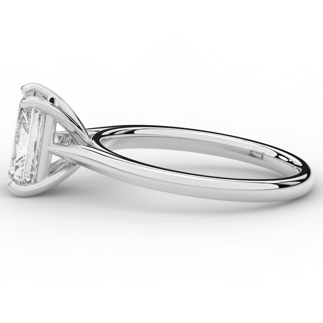 2.00CT RADIANT LAB DIAMOND SOLITAIRE ENGAGEMENT RING - Nazarelle