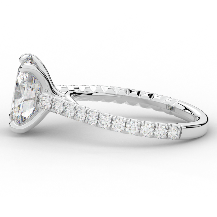 2.40CT.TW OVAL LAB DIAMOND ENGAGEMENT RING - Nazarelle