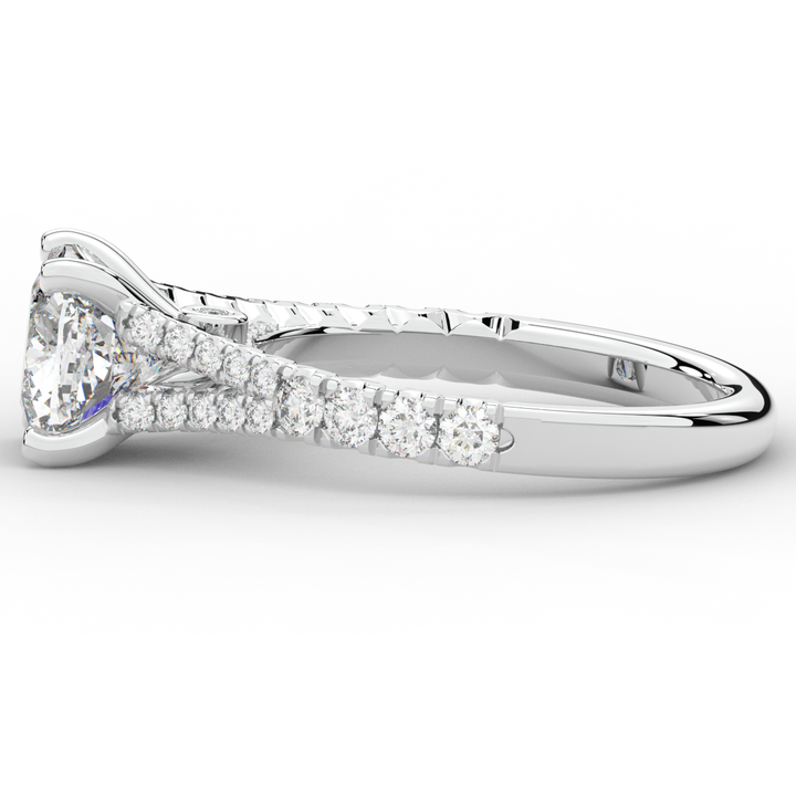 2.45CT.TW CUSHION LAB DIAMOND ENGAGEMENT RING - Nazarelle
