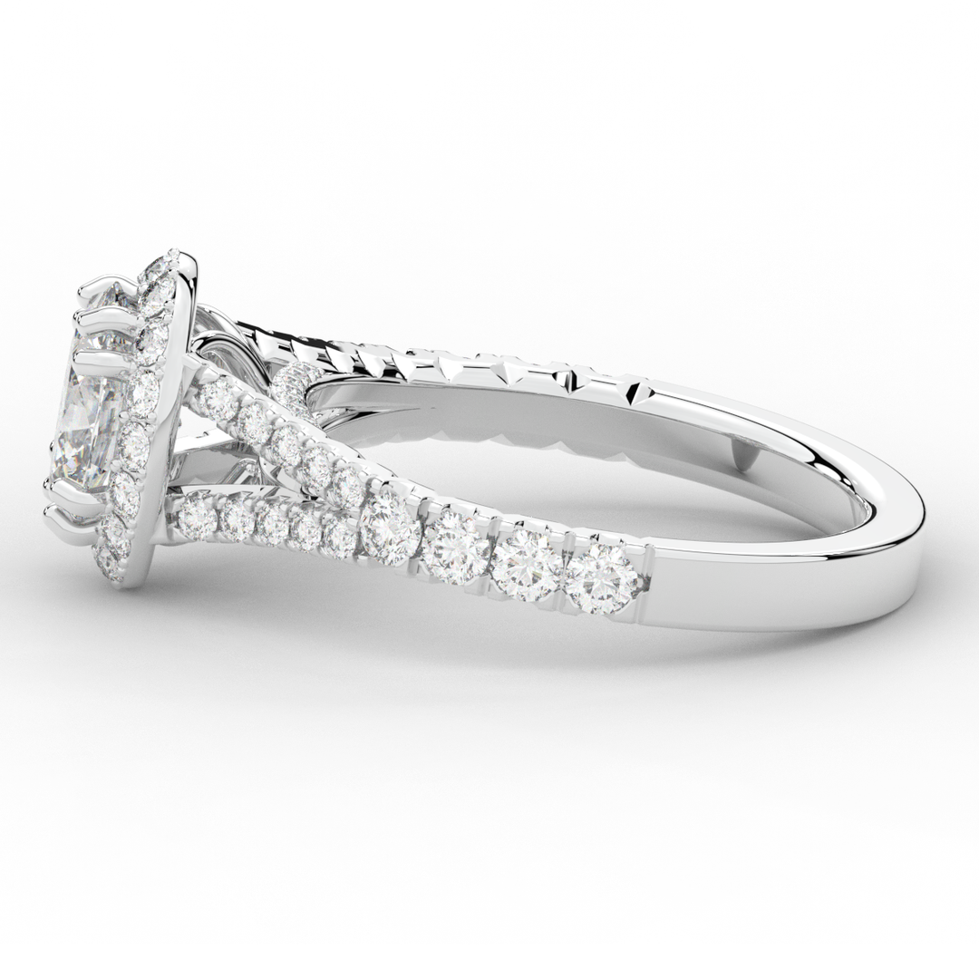 1.60CT.TW OVAL LAB DIAMOND ENGAGEMENT RING - Nazarelle