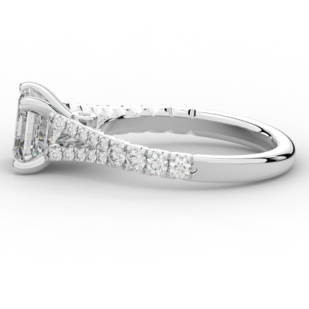 2.45CT.TW ASSCHER LAB DIAMOND ENGAGEMENT RING - Nazarelle
