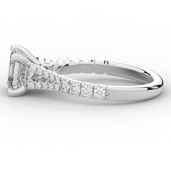 2.45CT.TW ASSCHER LAB DIAMOND ENGAGEMENT RING - Nazarelle