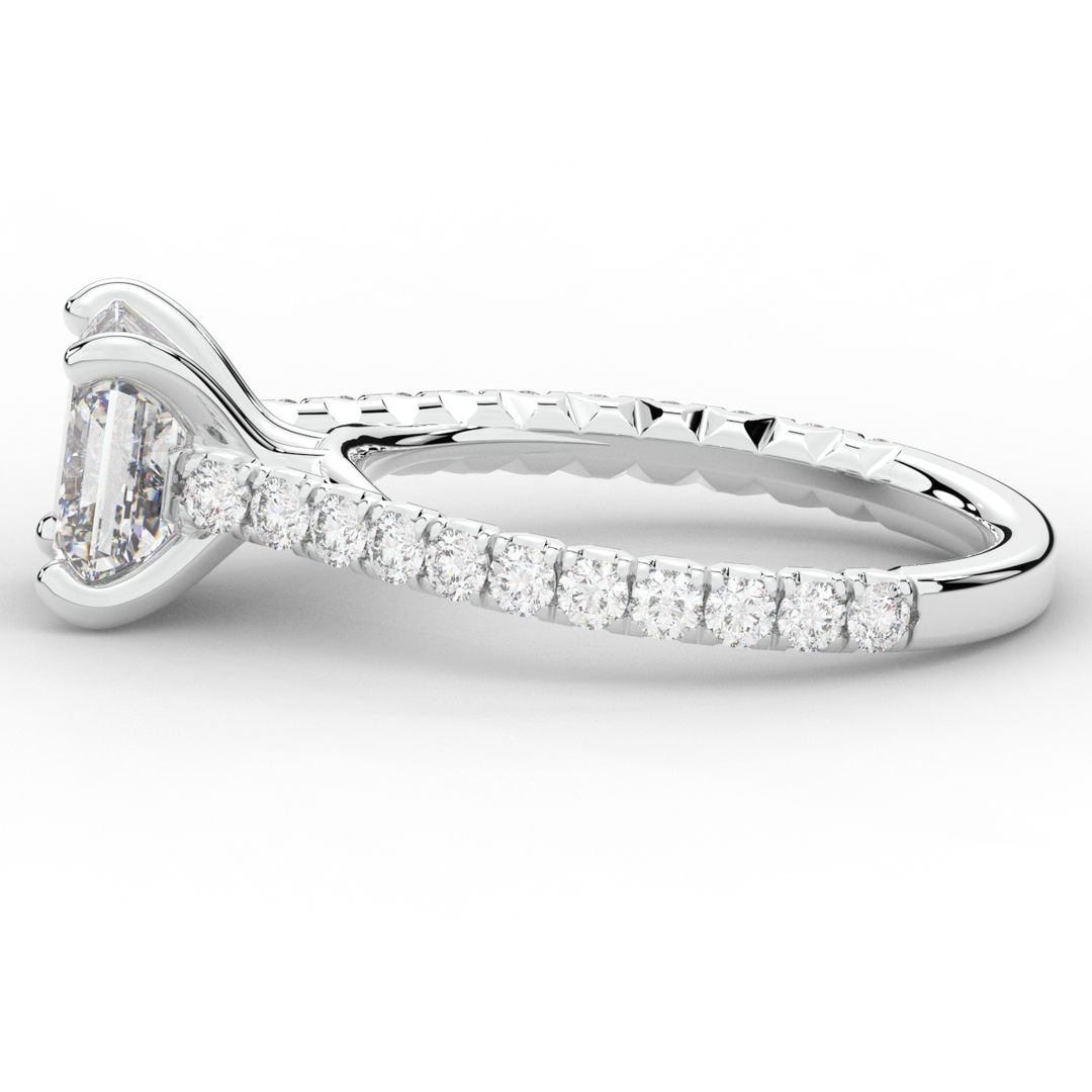 2.40CT.TW ASSCHER LAB DIAMOND ENGAGEMENT RING - Nazarelle