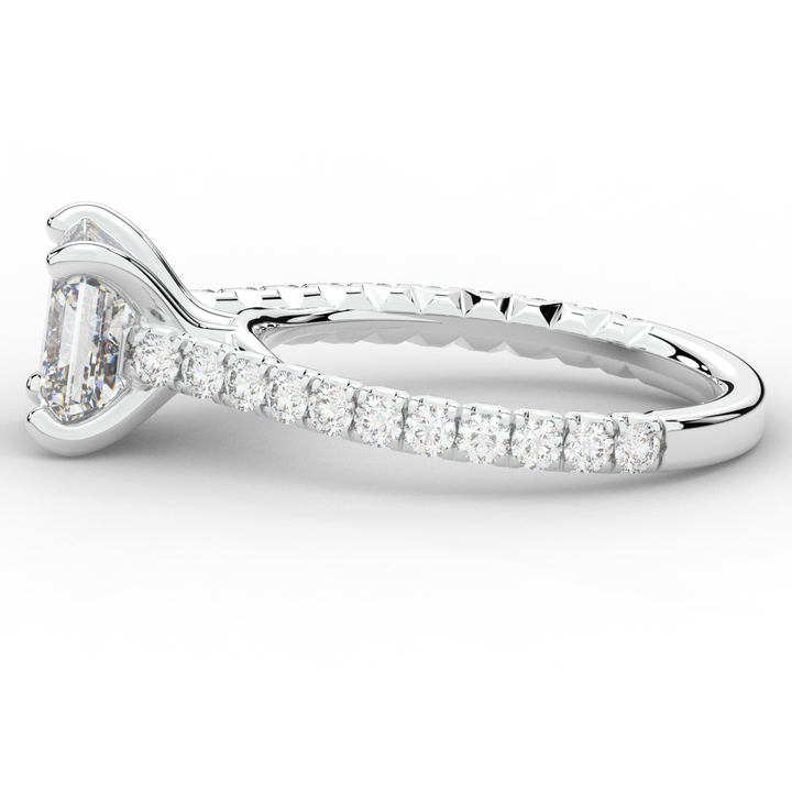 2.40CT.TW ASSCHER LAB DIAMOND ENGAGEMENT RING - Nazarelle