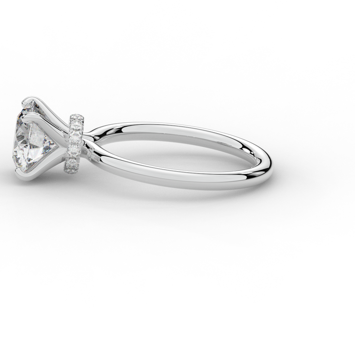 2.05CT.TW ROUND LAB DIAMOND SOLITAIRE ENGAGEMENT RING - Nazarelle