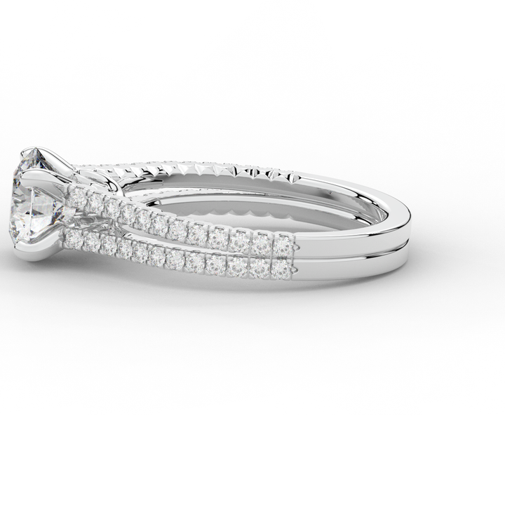 1.90CT.TW ROUND LAB DIAMOND SOLITAIRE ENGAGEMENT RING - Nazarelle