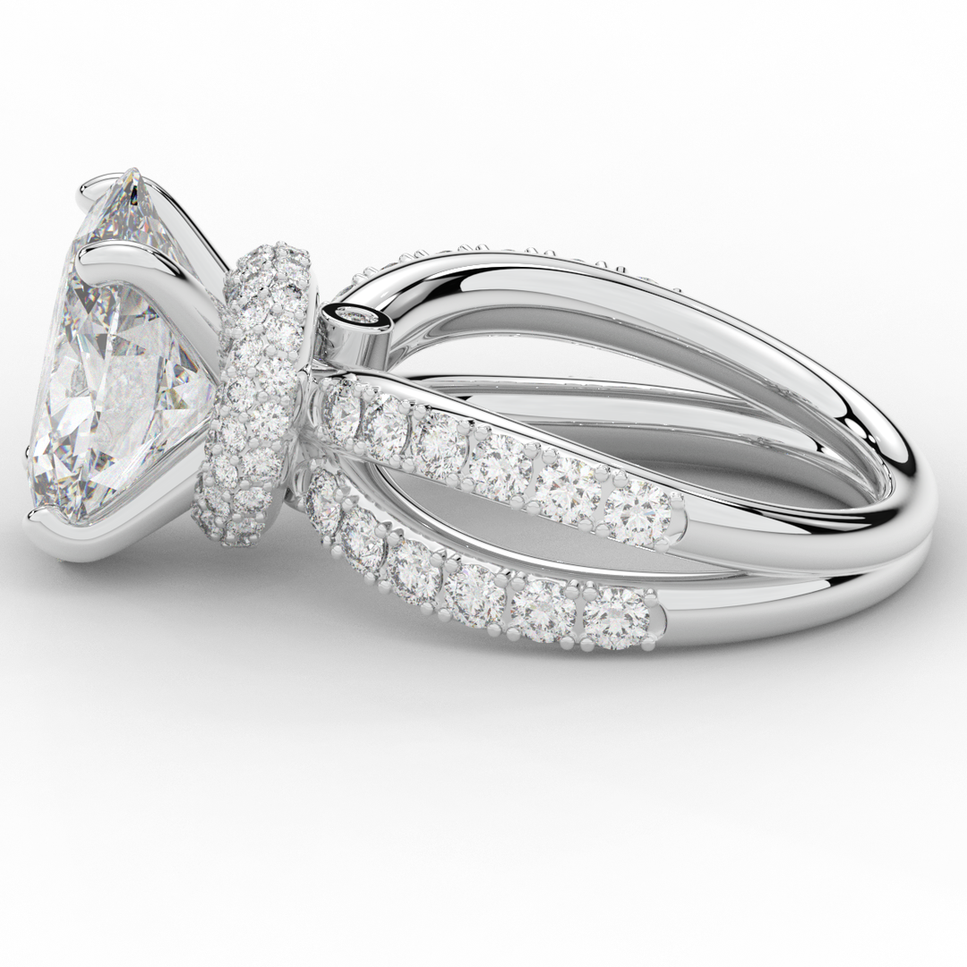 6.25CT.TW OVAL LAB DIAMOND ENGAGEMENT RING