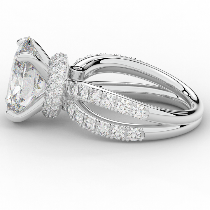 6.25CT.TW OVAL LAB DIAMOND ENGAGEMENT RING
