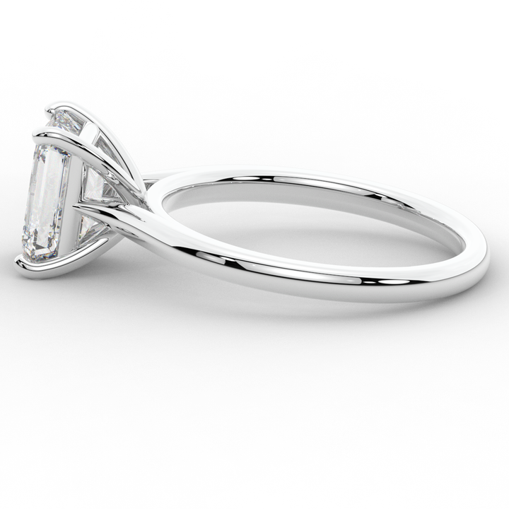 2.00CT EMERALD CUT LAB DIAMOND SOLITAIRE ENGAGEMENT RING - Nazarelle