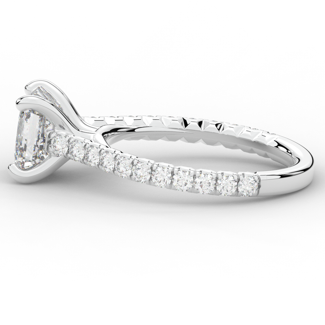 2.40CT.TW ASSCHER LAB DIAMOND ENGAGEMENT RING - Nazarelle