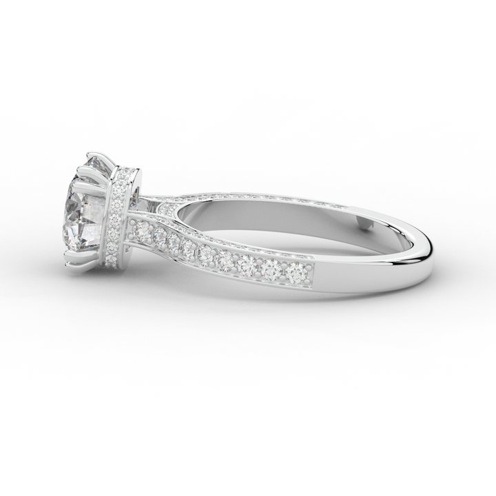 2.60CT.TW ROUND LAB DIAMOND SOLITAIRE ENGAGEMENT RING - Nazarelle