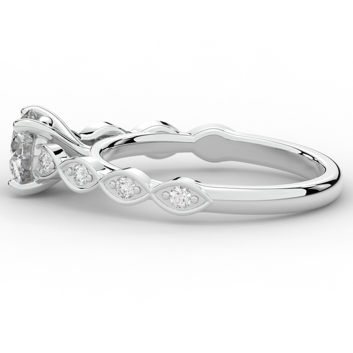 1.15CT.TW ROUND LAB DIAMOND SOLITAIRE ENGAGEMENT RING - Nazarelle