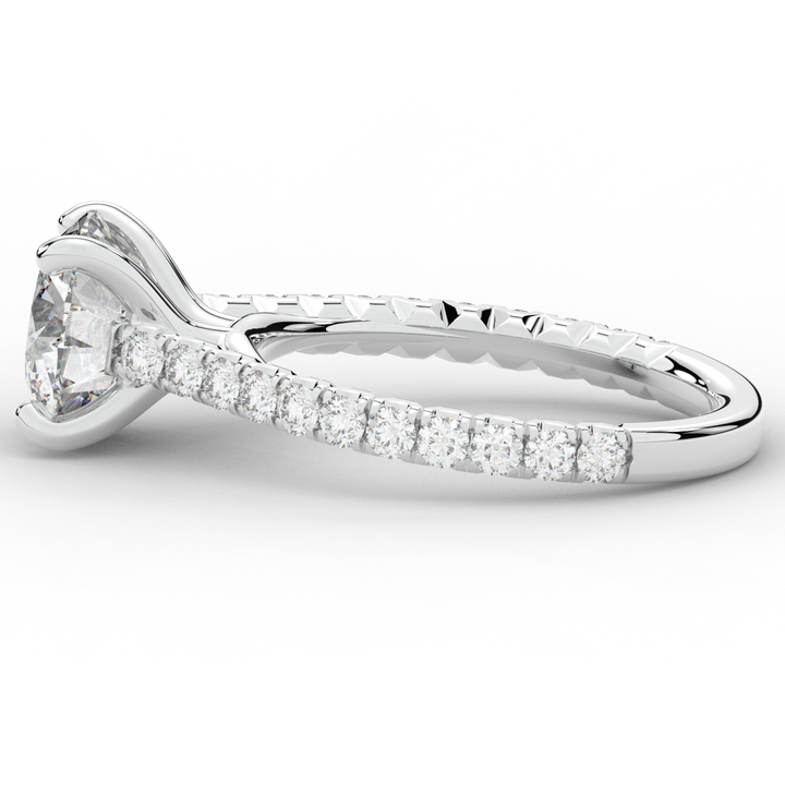 2.40CT.TW ROUND LAB DIAMOND ENGAGEMENT RING - Nazarelle