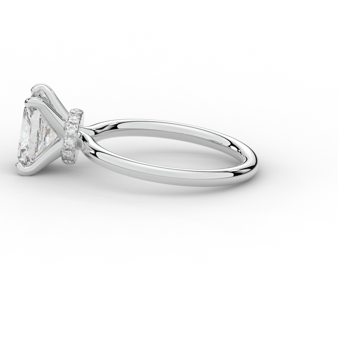 2.05CT.TW RADIANT LAB DIAMOND SOLITAIRE ENGAGEMENT RING - Nazarelle