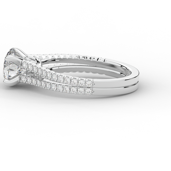 1.90CT.TW ROUND LAB DIAMOND SOLITAIRE ENGAGEMENT RING - Nazarelle