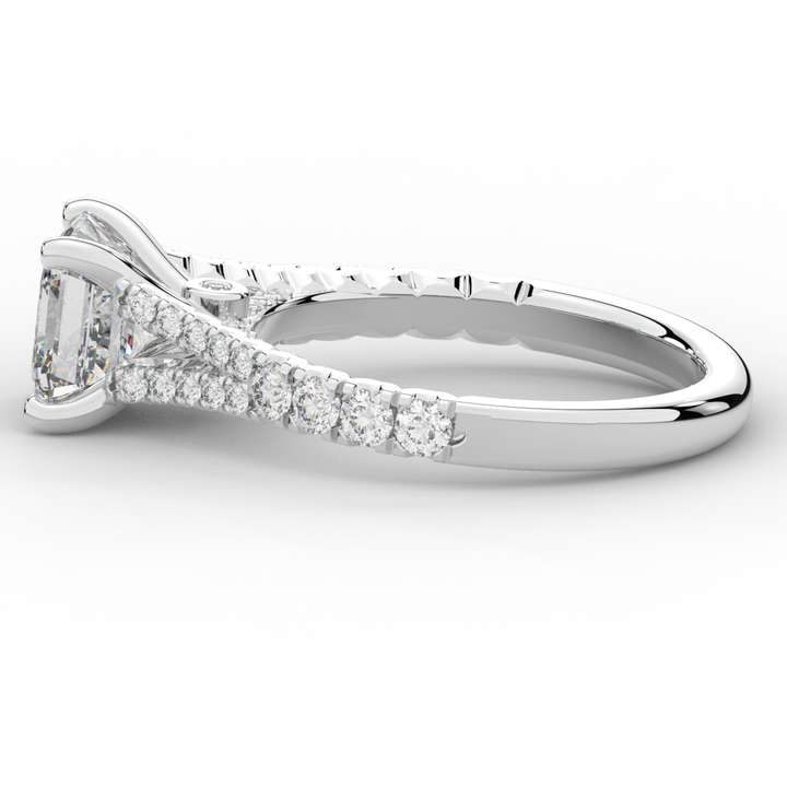 2.45CT.TW ASSCHER LAB DIAMOND ENGAGEMENT RING - Nazarelle