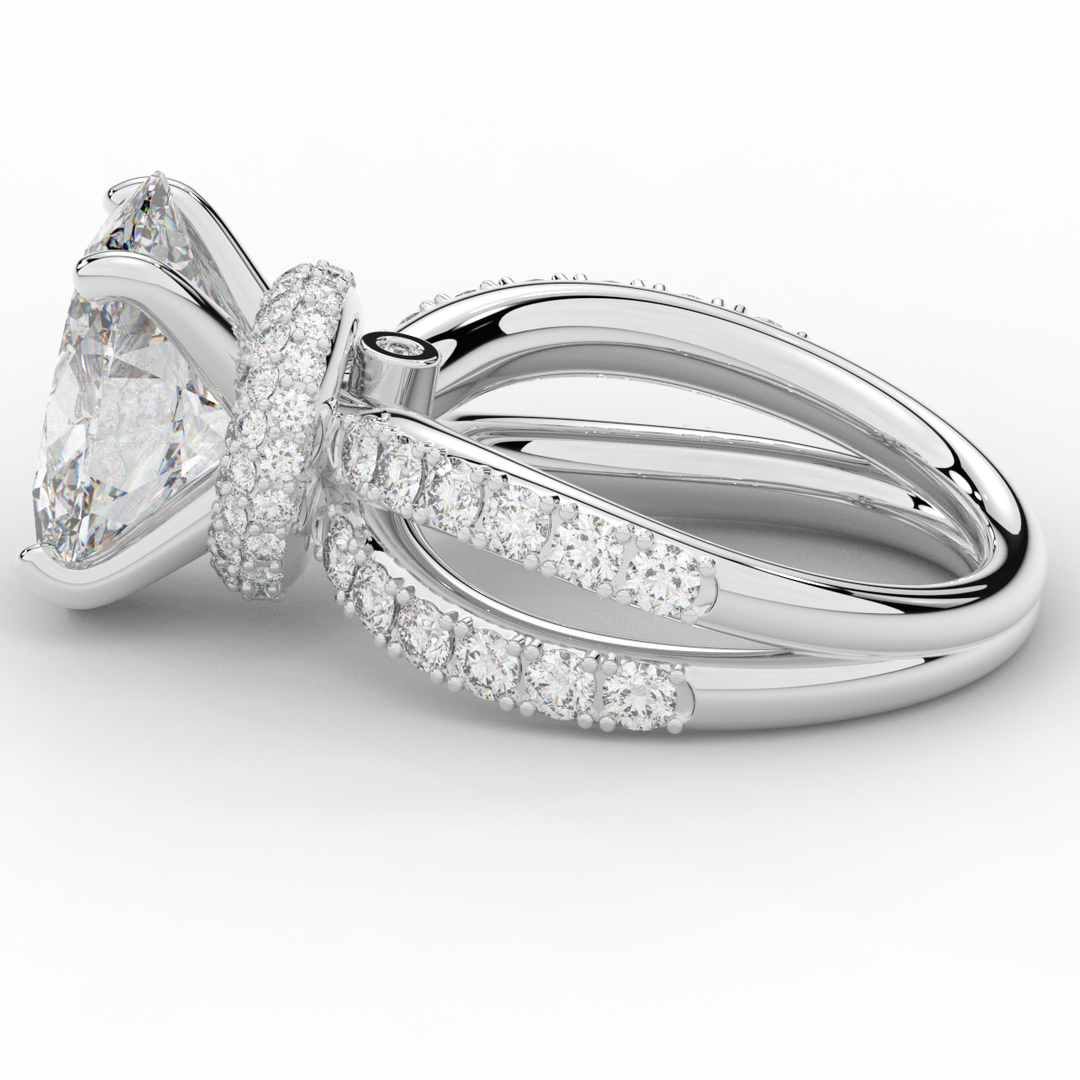 6.25CT.TW OVAL LAB DIAMOND ENGAGEMENT RING
