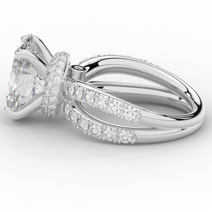 6.25CT.TW OVAL LAB DIAMOND ENGAGEMENT RING