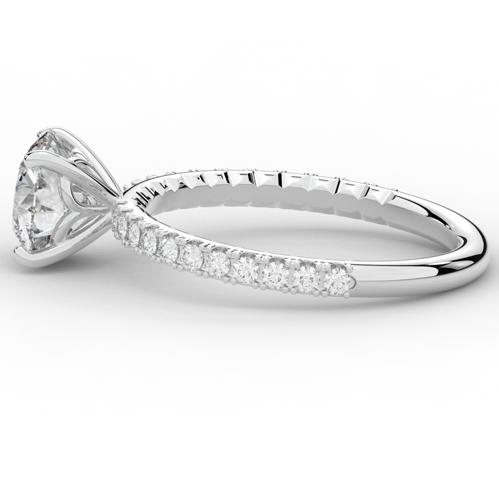 1.75CT.TW ROUND LAB DIAMOND SOLITAIRE ENGAGEMENT RING - Nazarelle