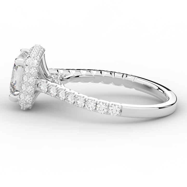 2.75CT.TW ASSCHER LAB DIAMOND HALO ENGAGEMENT RING - Nazarelle