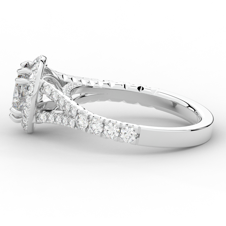 1.60CT.TW OVAL LAB DIAMOND ENGAGEMENT RING - Nazarelle