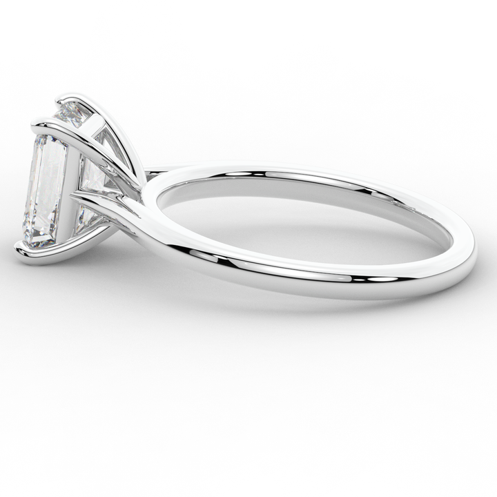 2.00CT EMERALD CUT LAB DIAMOND SOLITAIRE ENGAGEMENT RING - Nazarelle