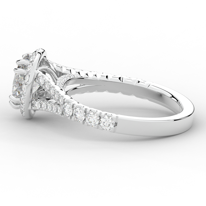1.60CT.TW OVAL LAB DIAMOND ENGAGEMENT RING - Nazarelle
