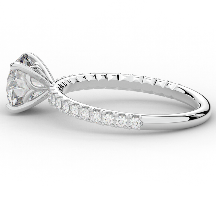 1.75CT.TW ROUND LAB DIAMOND SOLITAIRE ENGAGEMENT RING - Nazarelle