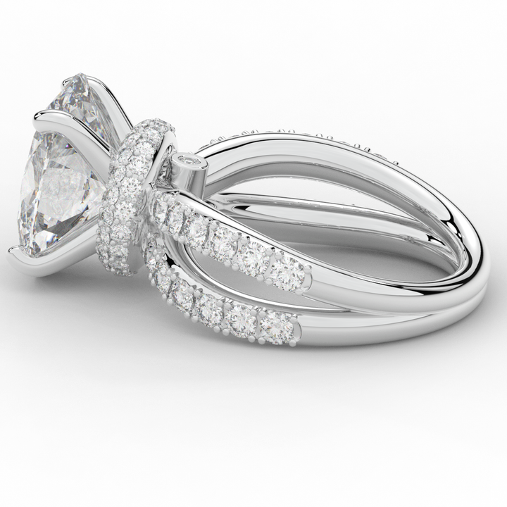 6.25CT.TW OVAL LAB DIAMOND ENGAGEMENT RING