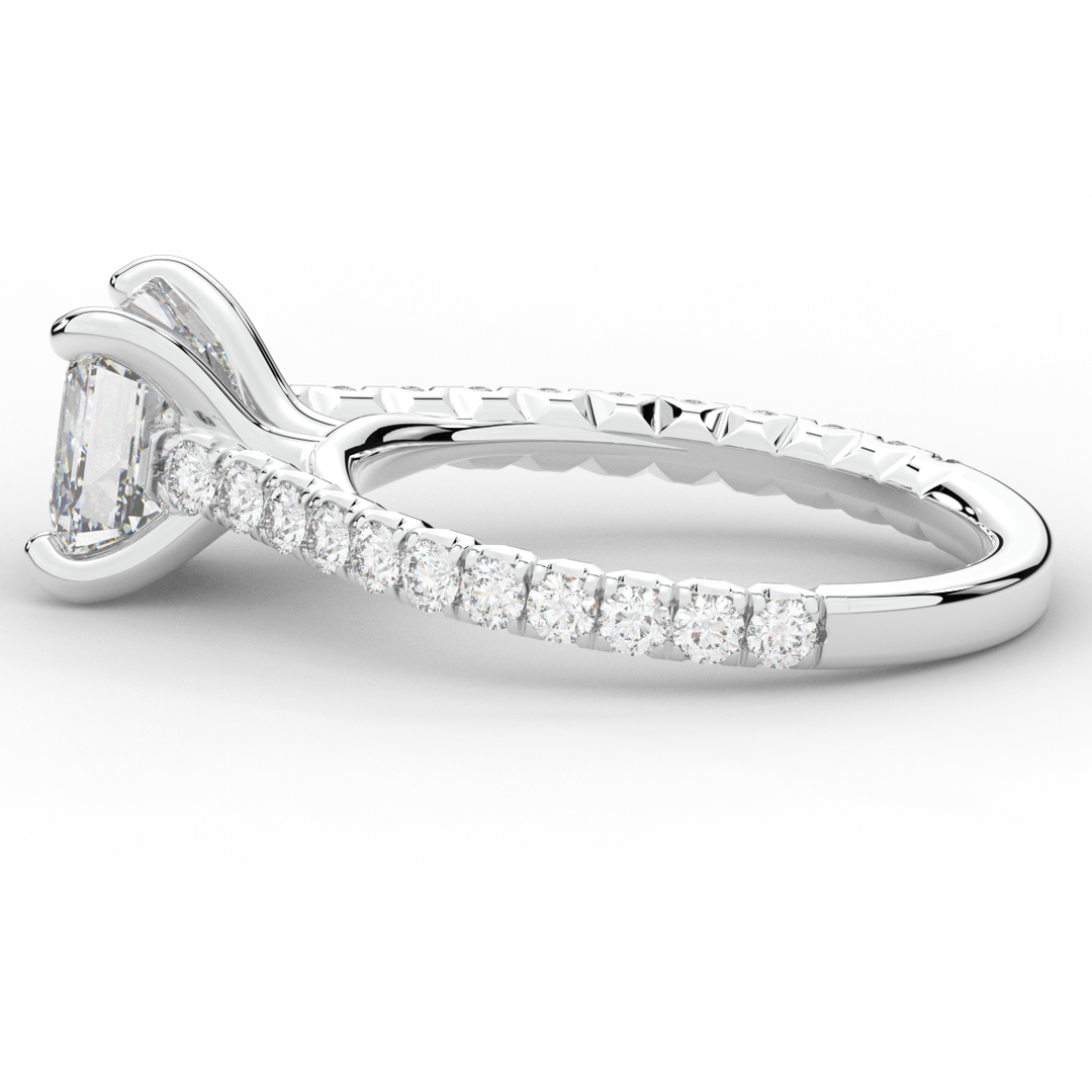 2.40CT.TW ASSCHER LAB DIAMOND ENGAGEMENT RING - Nazarelle